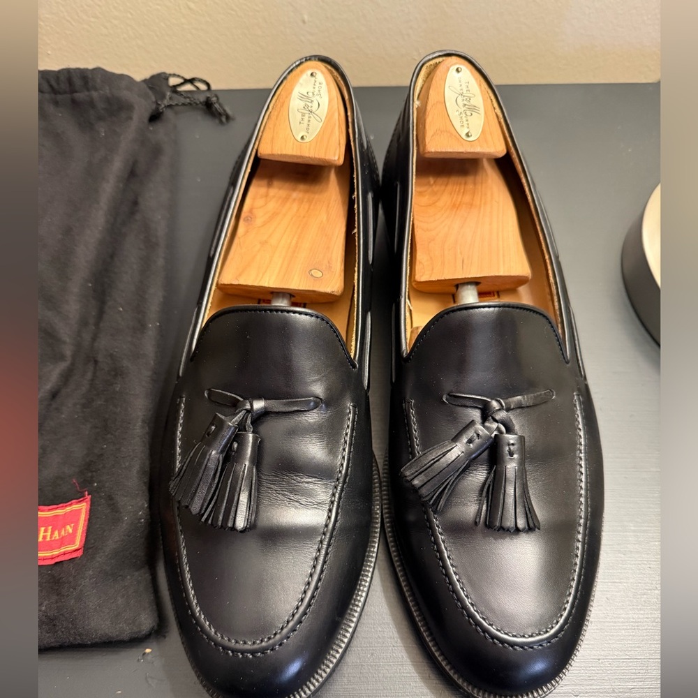 Cole Haan Men's Black Leather Loafers 10.5D